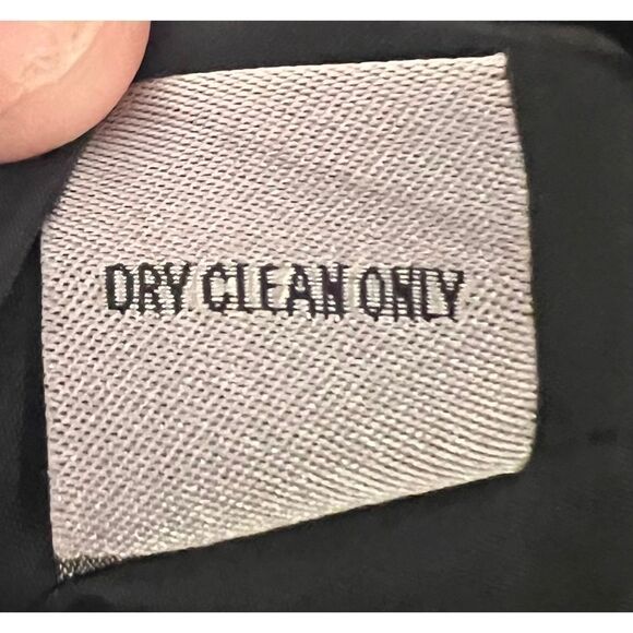 Halston Blazer Size 14 Black Open Minimalist Work - Picture 3 of 8